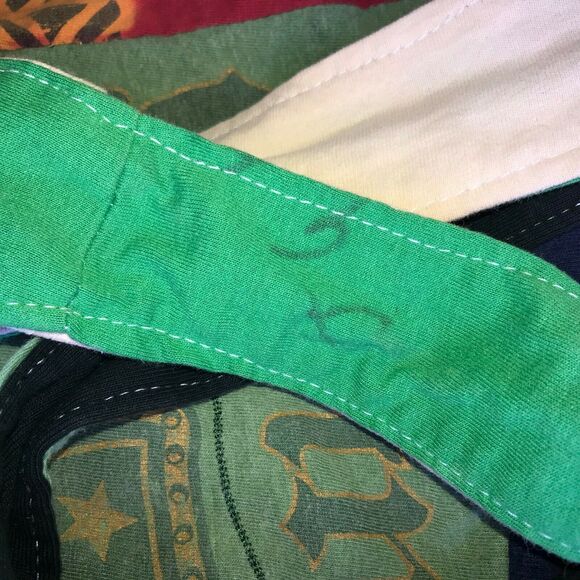 Project Repat Recycled T Shirt Bag Purse Boho Tee Tote Green Blue - Picture 2 of 9
